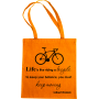 Maišelis Life is like a bicycle